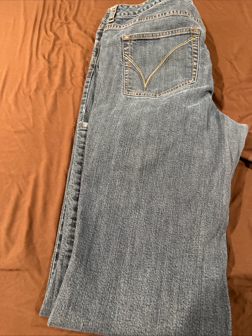 Venezia Gray-Blue Straight Leg Jeans